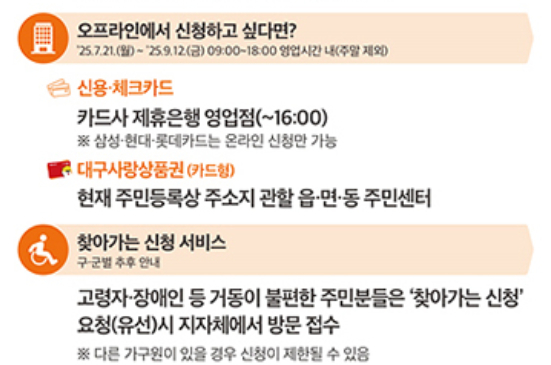 대구 민생회복 지원금 신청 대구 민생회복 지원금 신청