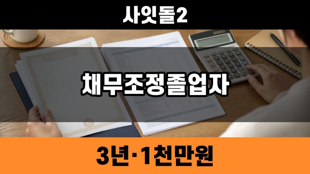 사잇돌2 채무조정졸업자 3년·1천만원 조건 썸네일