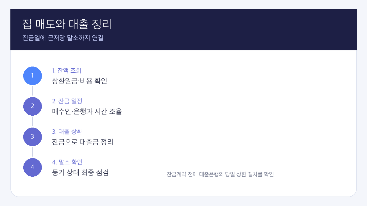 디딤돌대출 집 매도 중도상환 핵심 조건과 판단 순서 인포그래픽