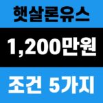 햇살론유스 1,200만원 조건을 확인하는 finance 대표 썸네일